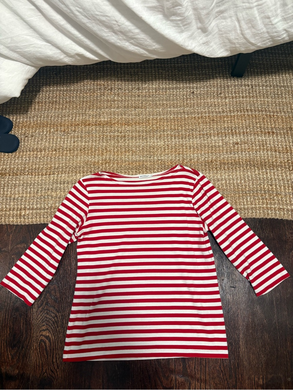 Marimekko Red and White Striped Top